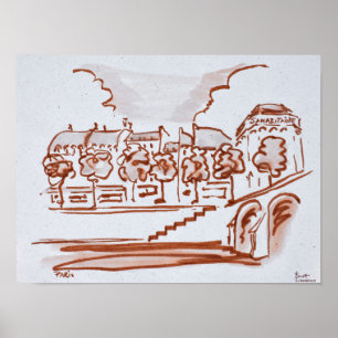 Seine bis Samaritaine  Paris, Frankreich Poster
