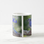 Seine blaue Jay Kaffeetasse (Mittel)