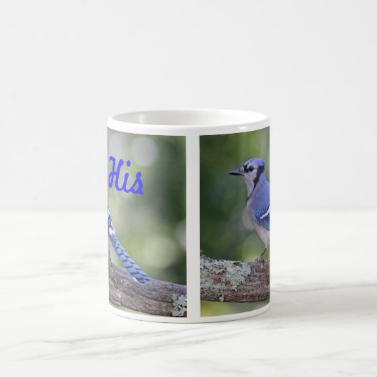 Seine blaue Jay Kaffeetasse (Mittel)