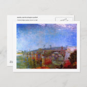 Seine Bridge at Asnières (F240)Van Gogh Fine Art Postkarte (Vorne/Hinten)