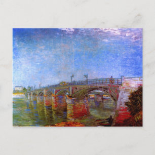 Seine Bridge at Asnières (F240)Van Gogh Fine Art Postkarte