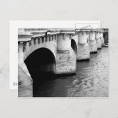 Seine-Brücke Postkarte (Vorne/Hinten)
