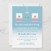 Seine Dusche und seine Gay Couple Einladung (Vorderseite)