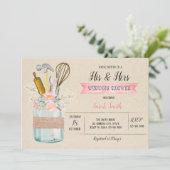 Seine Duschkarte Einladung (Stehend Vorderseite)