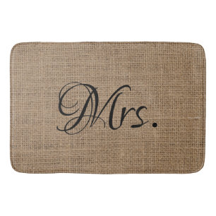 Seine Ehefrau - und ihre Herr und Frau Bride Groom Badematte