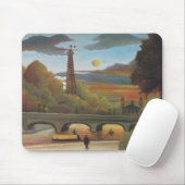 Seine & Eiffelturm im Sonnenuntergang (Paris, Fran Mousepad (Mit Mouse)