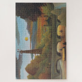 Seine & Eiffelturm im Sonnenuntergang (Paris, Fran Puzzle (Vertikal)