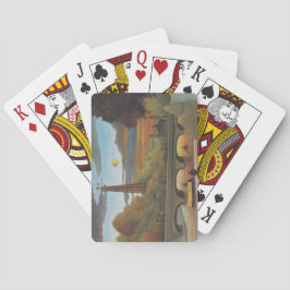 Seine & Eiffelturm im Sonnenuntergang (Paris, Fran Spielkarten