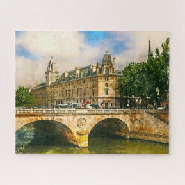 Seine Embankett und Napoleon Bridge, Paris Puzzle