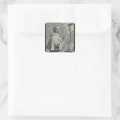 Seine Eminenz Saint Charles Borromeo Quadratischer Aufkleber (Tasche)