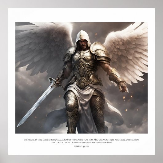 Seine Engel beschützen uns, wohin wir auch gehen! Poster (Vorne)