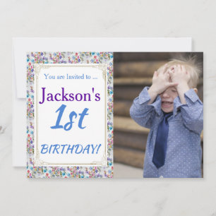 SEINE ERSTE GEBURTSTAGE EINLADUNG