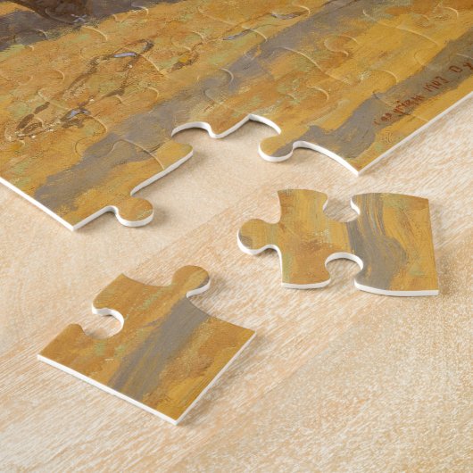 Seine erste Lektion 1903 von Frederic Remington Puzzle (Seite)