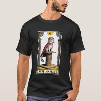 Seine Fauchmajestät Tarotkarte Mystische Katze Kra T-Shirt