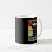 Seine feine im schönen alles ist ein schöner Hund Kaffeetasse (VorderseiteRechts)