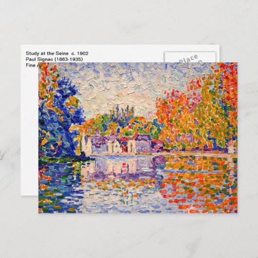 Seine Fine Art Painting Paul Signac Postkarte (Vorne/Hinten)