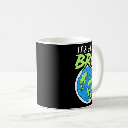 Seine flache Bro - flache Erde Kaffeetasse (VorderseiteRechts)