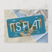 SEINE FLACHPLATTE | AzimuthalEquidistant.org Postkarte (Vorderseite)