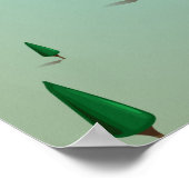 Seine-Fluss-Frankreich-Vintage Karte Poster (Ecke)