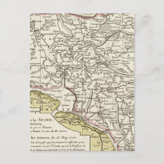 Seine-Fluss Postkarte (Vorderseite)