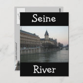 Seine-Fluss Postkarte (Vorne/Hinten)