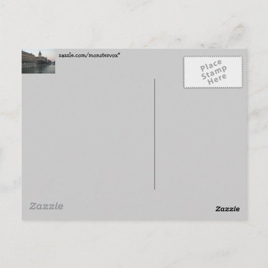 Seine-Fluss Postkarte (Rückseite)