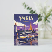 Seine Frankreich Postkarte (Stehend Vorderseite)