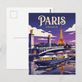 Seine Frankreich Postkarte (Vorne/Hinten)