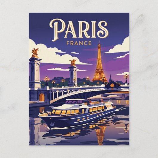 Seine Frankreich Postkarte (Vorderseite)