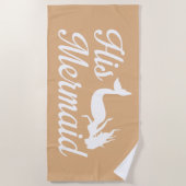 Seine Frau Strandtuch (Vorderseite)