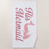 Seine Frau Strandtuch (Vorderseite)