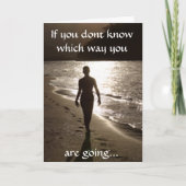 Seine Fußstapfen-Grußkarte Karte (Vorderseite)