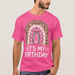Seine Geburtstagsfrauen Girl Bday Outfit Regenboge T-Shirt