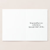 Seine Gelübde - Goldfolie Folienkarte (Innenseite)