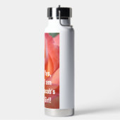 Seine Girl Pink Rose-Liebe in einer Wasserflasche Trinkflasche (Links)