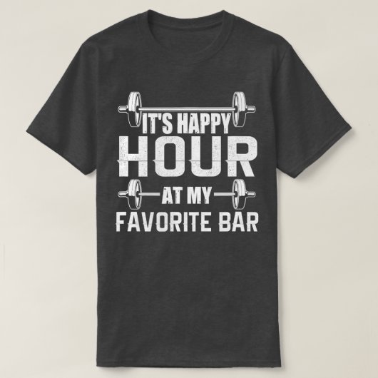 Seine glückliche Stunde bei meinem Lieblings-Bar T-Shirt (Design vorne)