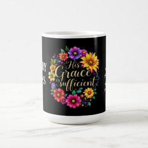 Seine Gnade ist ausreichend Inspirierend Bibelvers Kaffeetasse