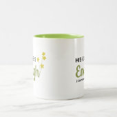 Seine Gnade ist genug, 2 Korinthen 12:9 Glaubensst Zweifarbige Tasse (Mittel)