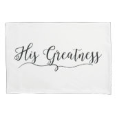 "Seine Größe und ihre Größe" Kissen Case Kissenbezug (Vorderseite-Links)