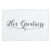 "Seine Größe und ihre Größe" Kissen Case Kissenbezug (Vorderseite-Rechts)