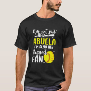 Seine größte FanSoftball-Abuela eines Softballspie T-Shirt