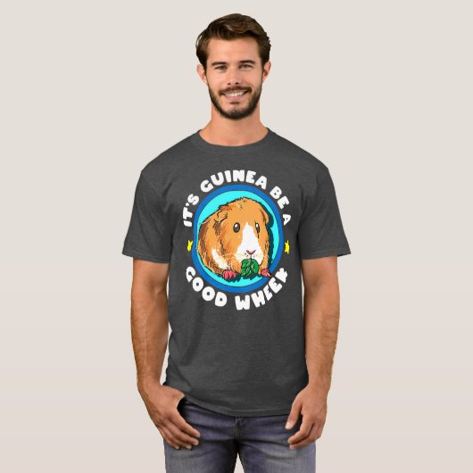Seine Guinea ist ein gutes Niedliches, schweres Gi T-Shirt (Vorne ganz)