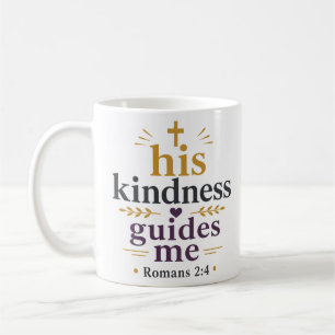 Seine Güte leitet mich Moderner christlicher Spruc Kaffeetasse
