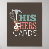 Seine & Hammer Hammer Whisk Couple Showkarten sign Poster (Vorne)