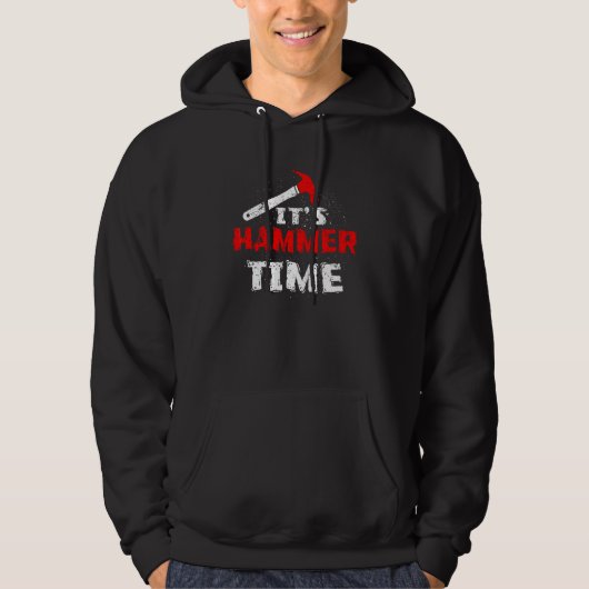 Seine Hammer Zeit Tischler oder Handwerker 3 Hoodie (Vorderseite)