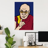 Seine Heiligkeit des Dalai Lama Poster (Heimbüro)