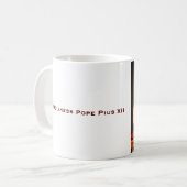 Seine Heiligkeit Papst Pius XII. - Katholische Kir Kaffeetasse (Vorderseite Links)