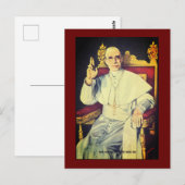 Seine Heiligkeit Papst Pius XII. - Katholische Kir Postkarte (Vorne/Hinten)