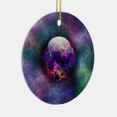 Seine helle Materialdekoration Keramikornament (Rechts)