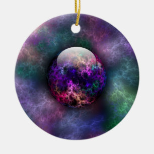 Seine helle Materialdekoration Keramikornament